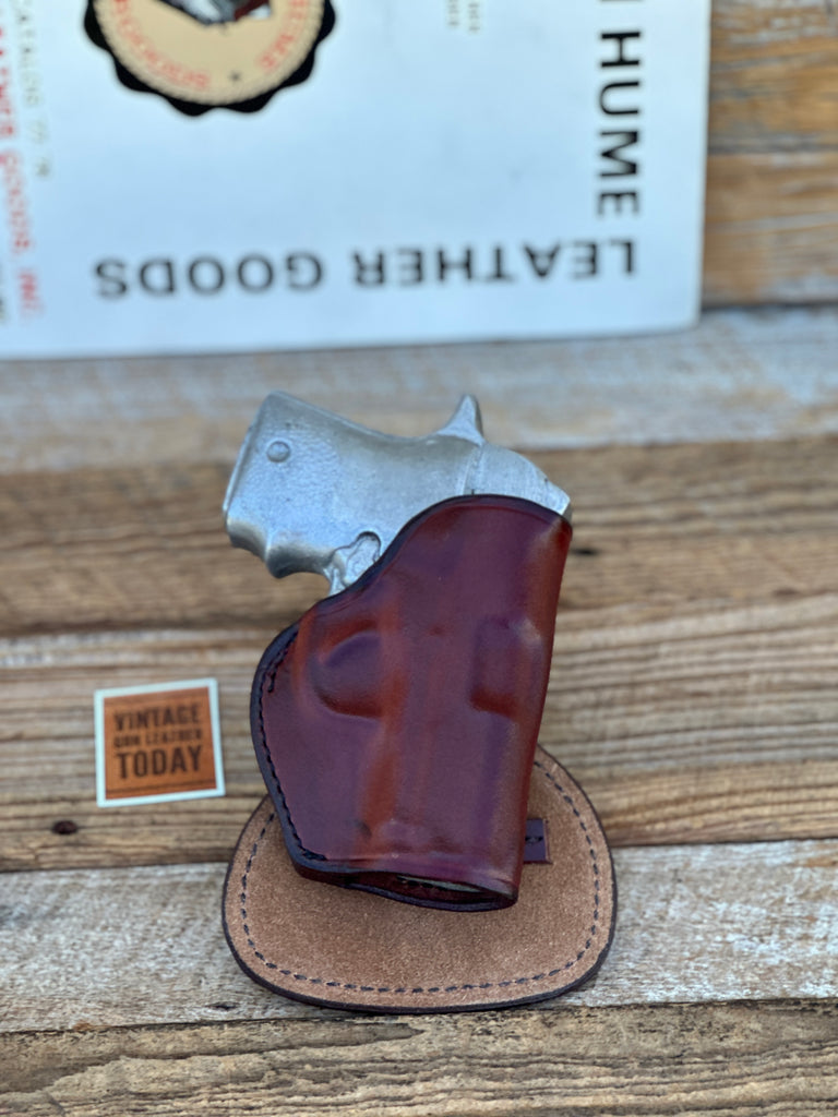 Don Hume Brown Leather Paddle Holster For Detonics Pocket 9 Round Trigger