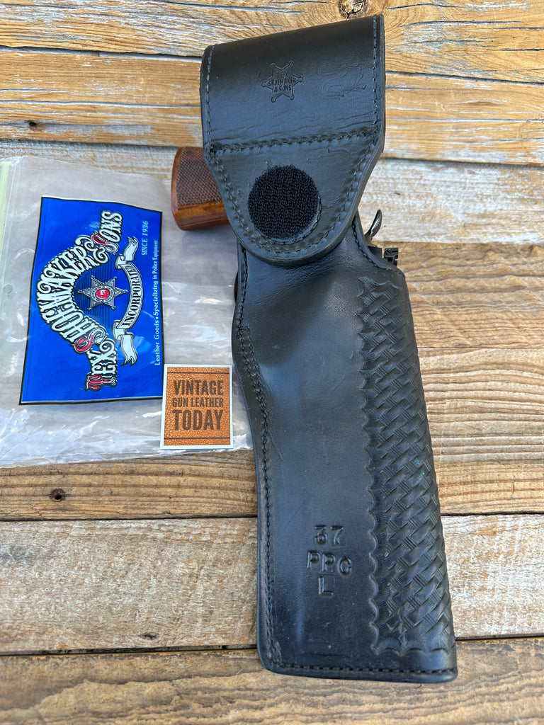 Tex Shoemaker 37 PPC Leather Swivel Competition Holster For S&W L Colt Revolver