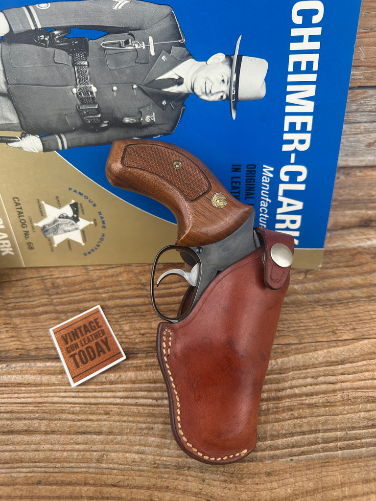 Vintage Bucheimer Brown Leather OWB Holster For a S&W 2" Model 36 Chief