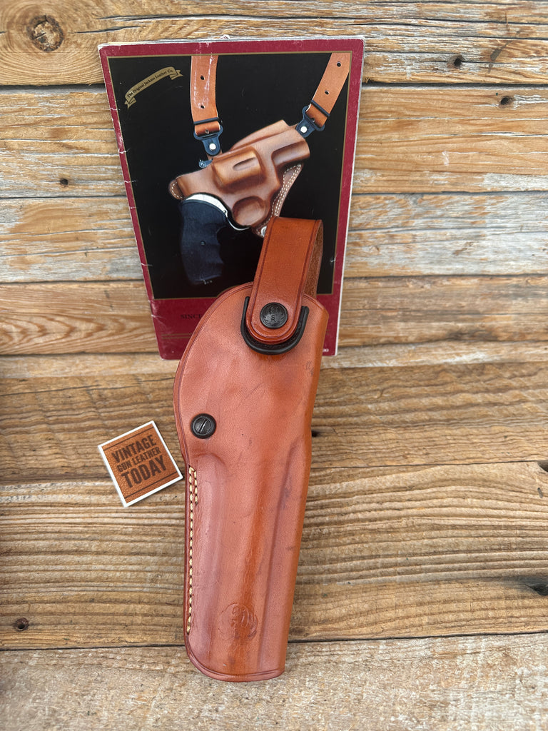 GALCO DAO 452  Brown Leather Ruger Stamped Holster For Ruger MARK II, III 5.5"