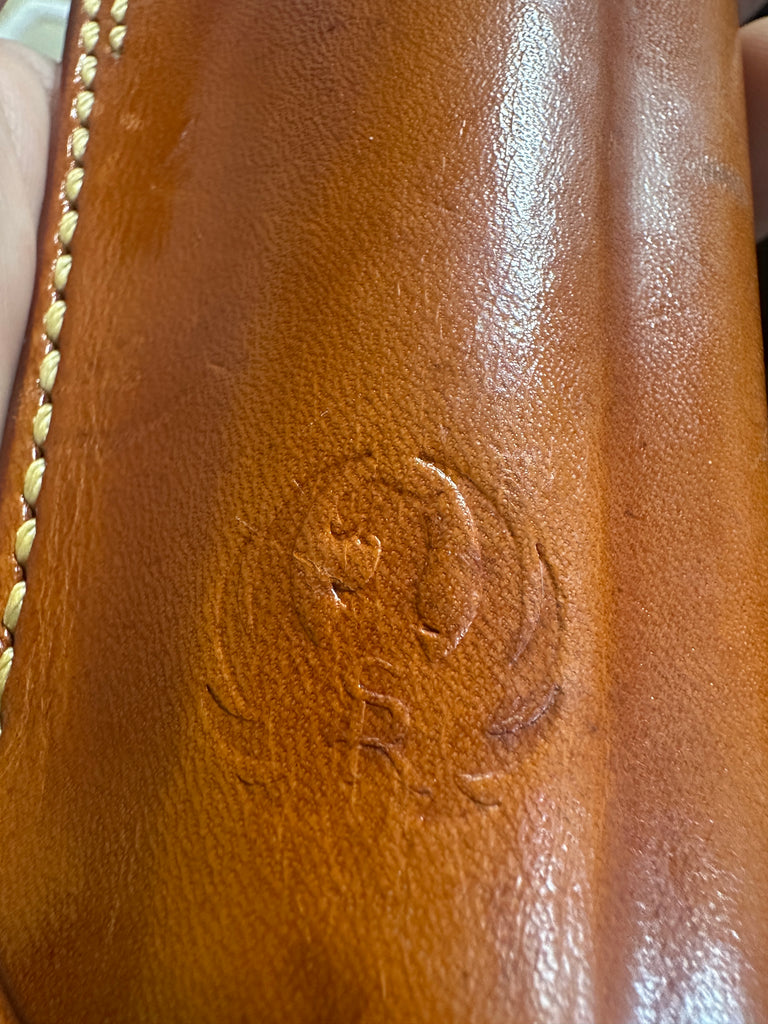 GALCO DAO 452  Brown Leather Ruger Stamped Holster For Ruger MARK II, III 5.5"