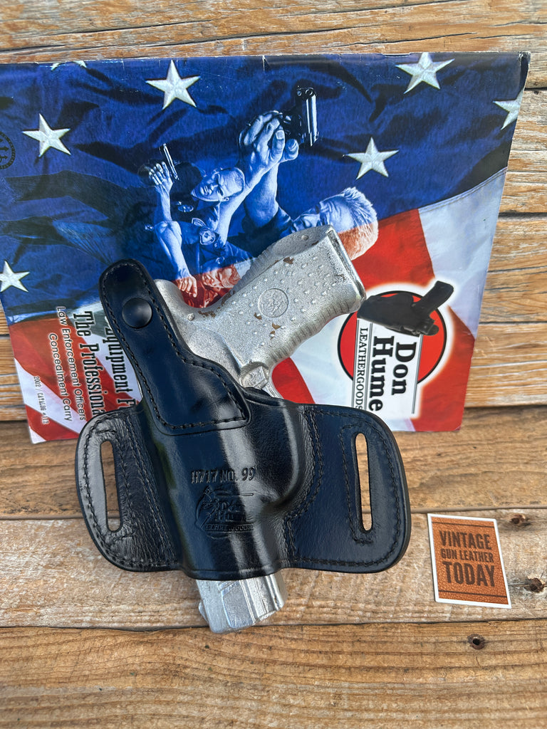 Vintage Don Hume H717 Black Leather Holster For S&W Smith & Wesson 99 .40