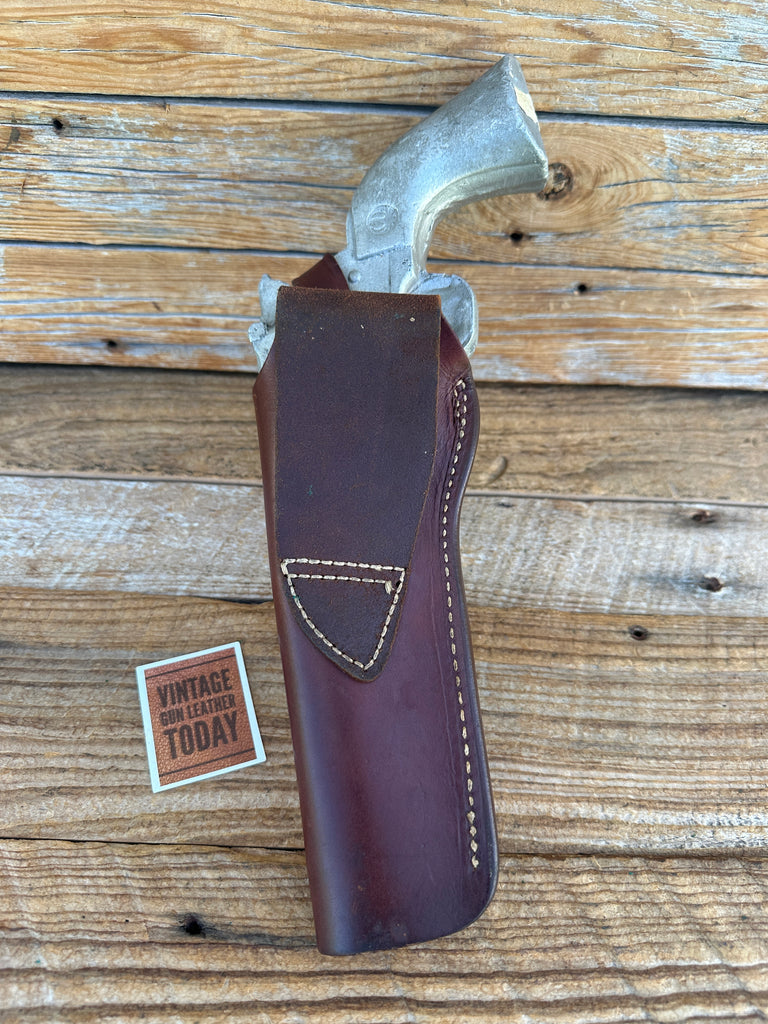 Brown Leather OWB Holster For 6 1/2" Ruger .22 Single Action Colt SAA Army