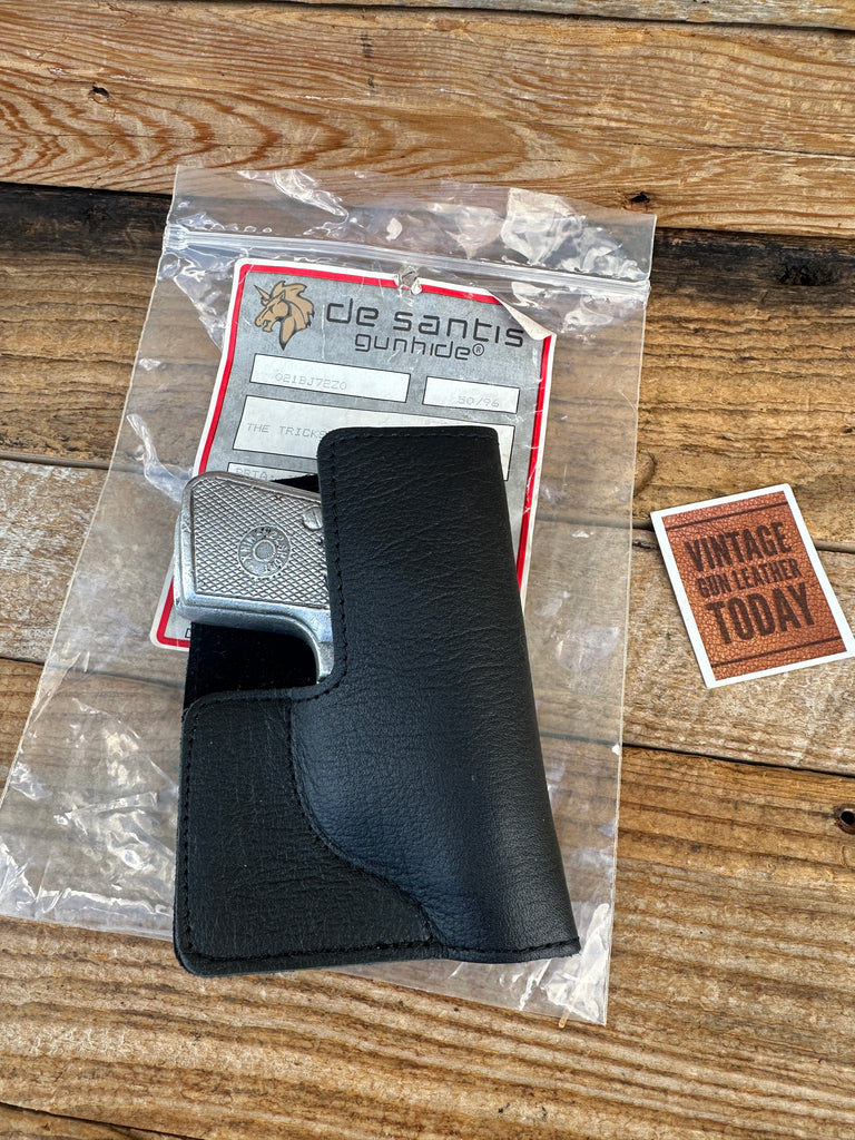DeSantis Black Leather Trickster Pocket Holster  For Beretta Jetfire Minx