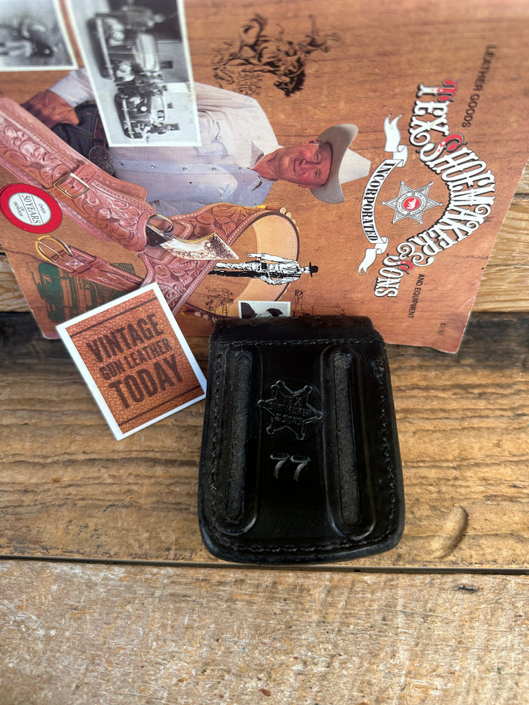 Tex Shoemaker Black Basket Leather 77 Multi Use Case Latex Gloves Alarm Narcan 3