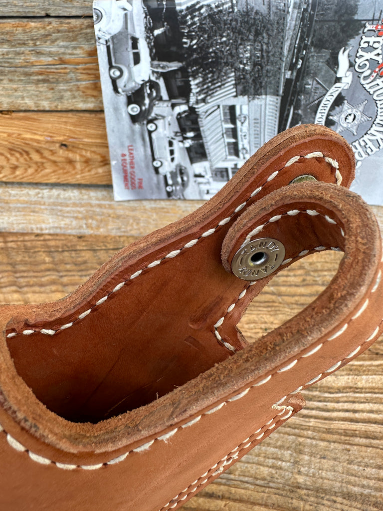 Vintage Tex Shoemaker Brown Leather Lined Holster for Sterling Mark II .380