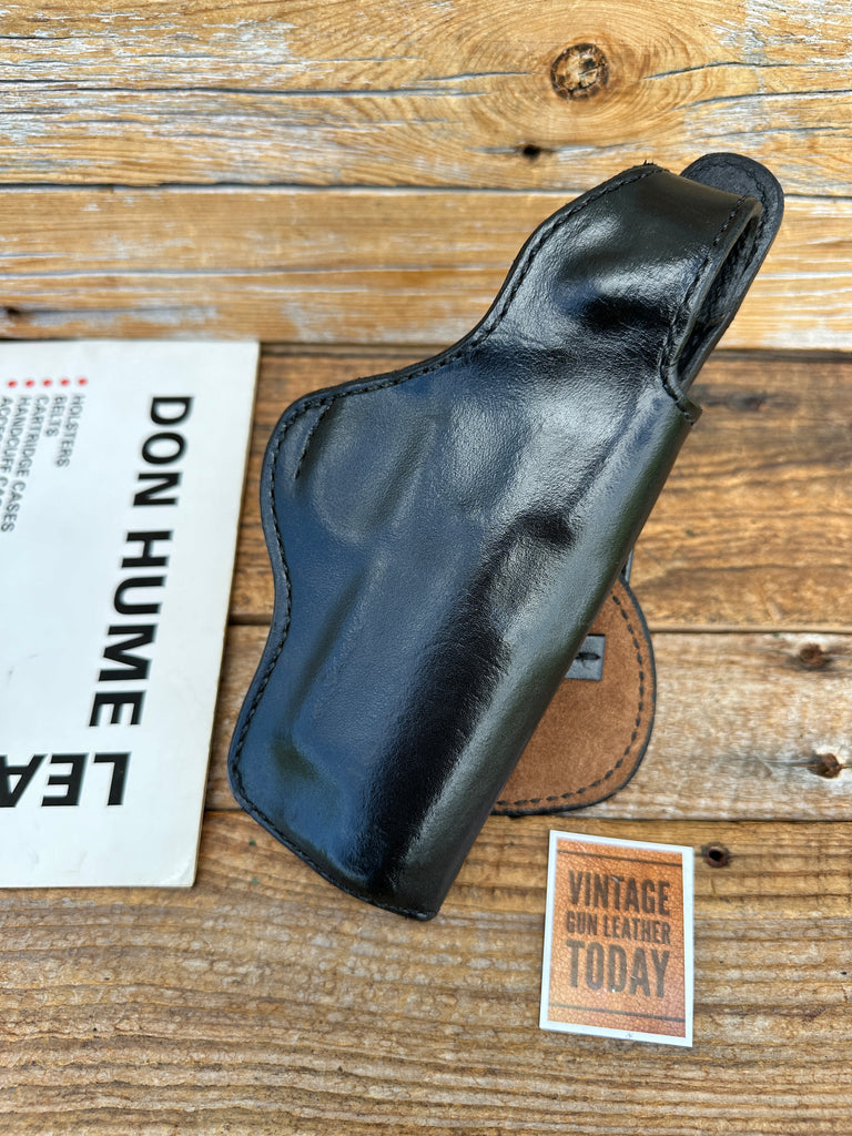 Vintage H720 82-T Don Hume Black Leather Paddle Holster For S&W 4563 TSW