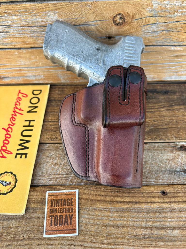 Vintage Don Hume PCCH Brown Leather IWB Holster for GLOCK G20 G21 20 21 Right