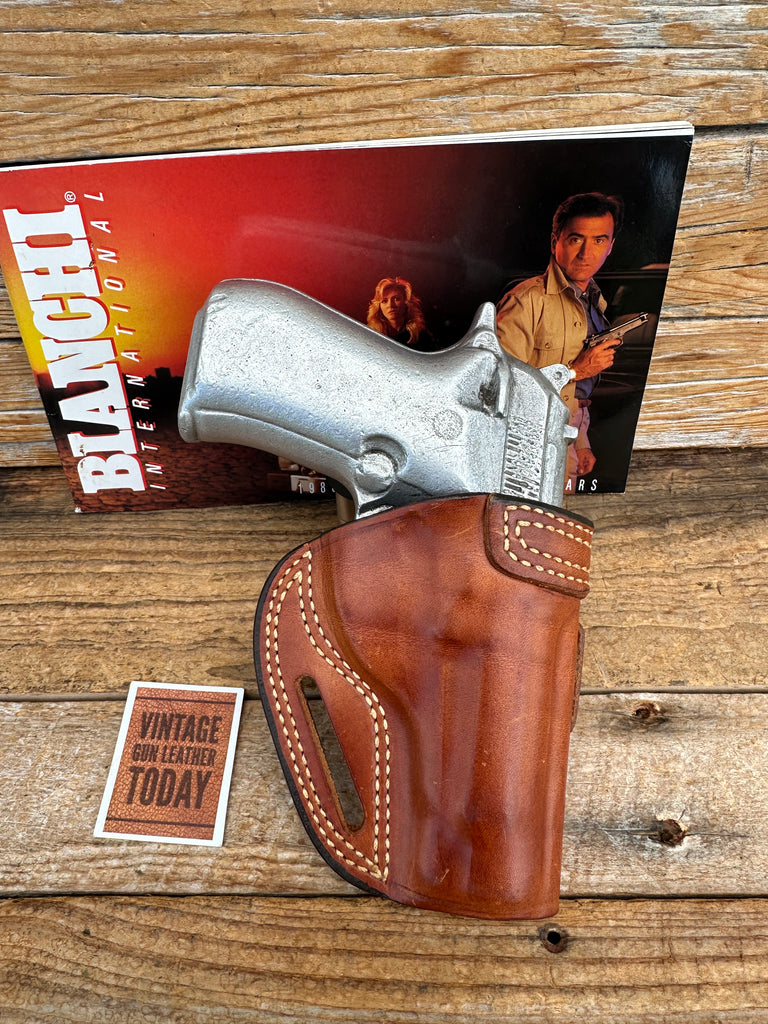 Vintage Bianchi Brown Leather Holster Askins Avenger for Beretta 84 Cheetah