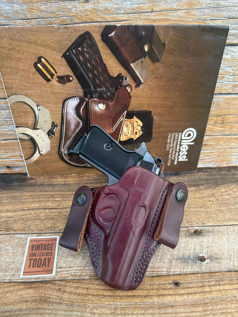 Vintage Lou Alessi Brown Leather IWB Holster For Walther PP PPK PPKs