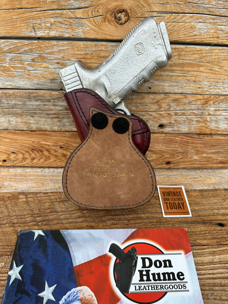 H720 OT 36 4 1/2 Don Hume Brown Basket Leather Paddle Holster For GLOCK 17 22 31