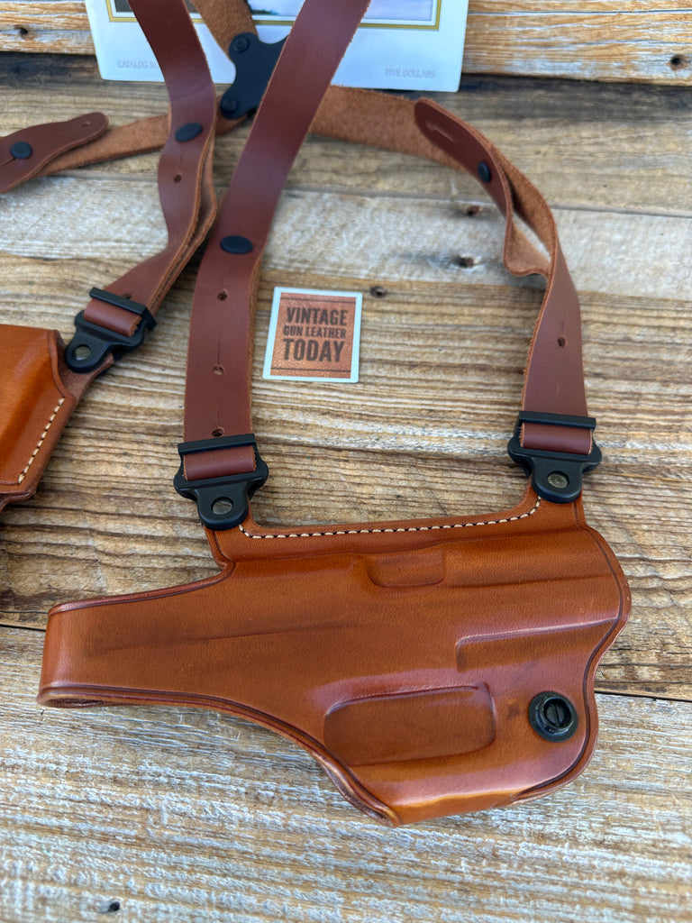 GALCO Miami Classic Brown Leather Shoulder Holster For H&K USP 45 9mm 40