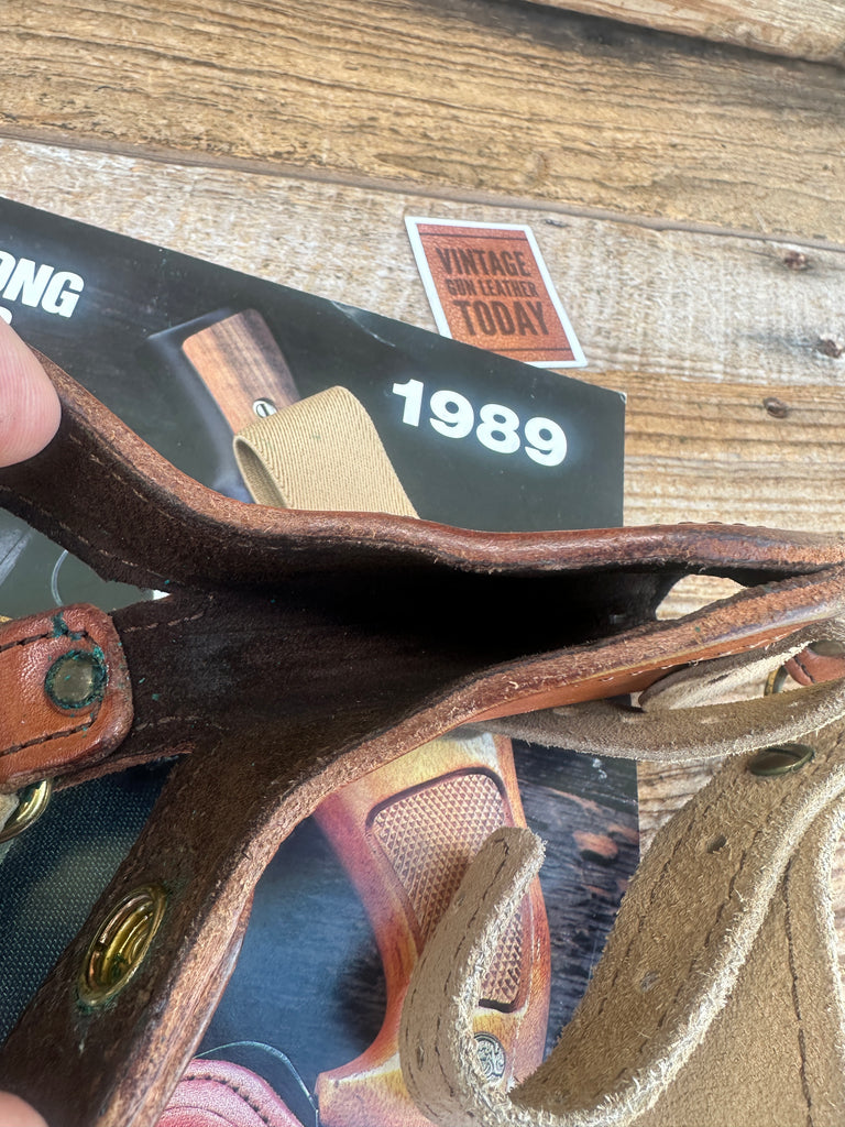 Vintage Strong Brown Leather Shoulder Holster for Walther PP PPK PPKS Colt .380