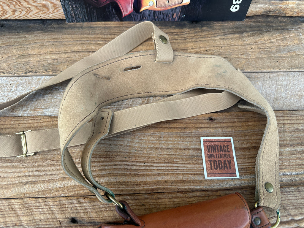 Vintage Strong Brown Leather Shoulder Holster for Walther PP PPK PPKS Colt .380