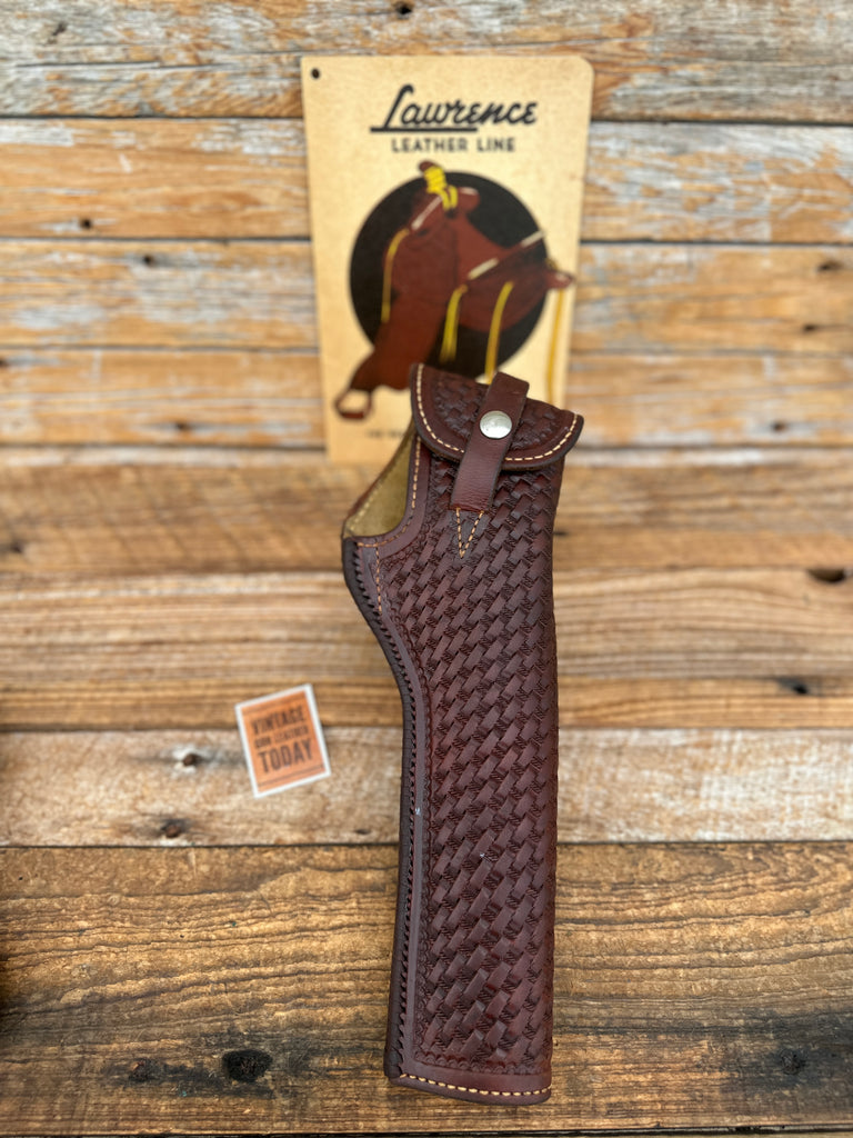 Vintage George Lawrence 100 Quick Flap Lined Holster Ruger .44 Mag Carb. 7 1/2"