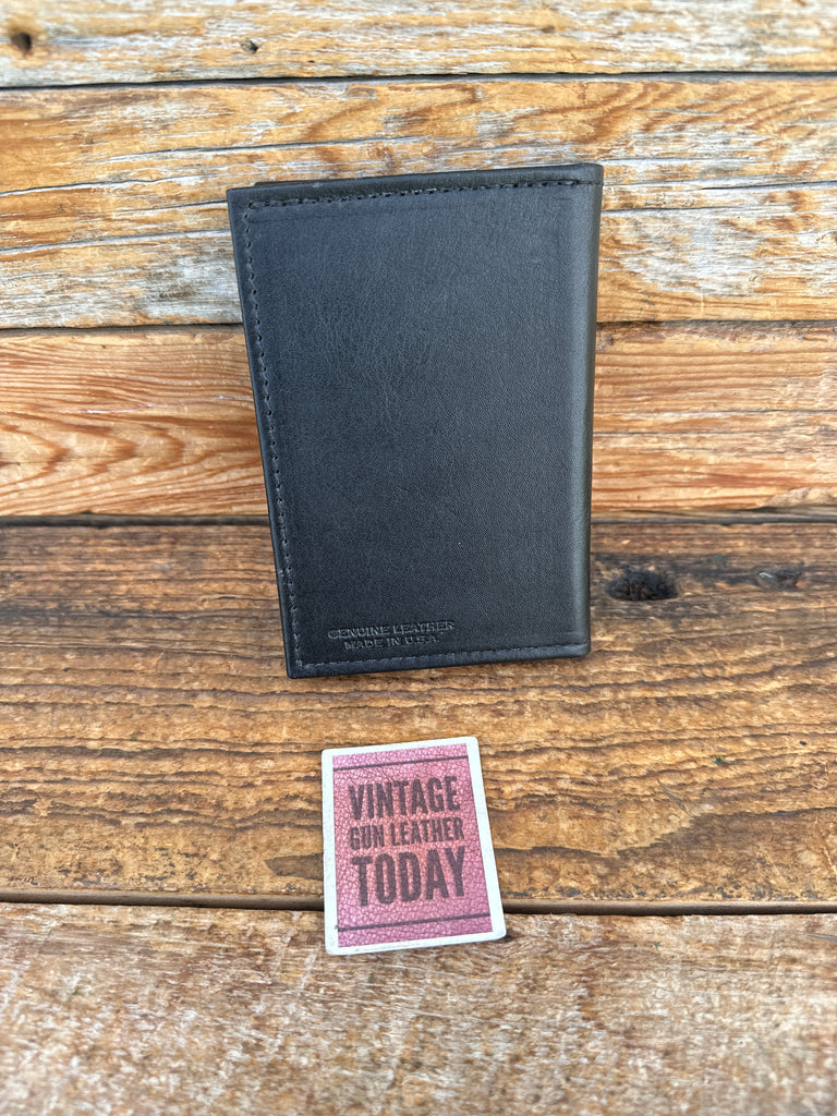 Vintage NYPD Detective Badge and Double ID Holder Black Leather Flip Out