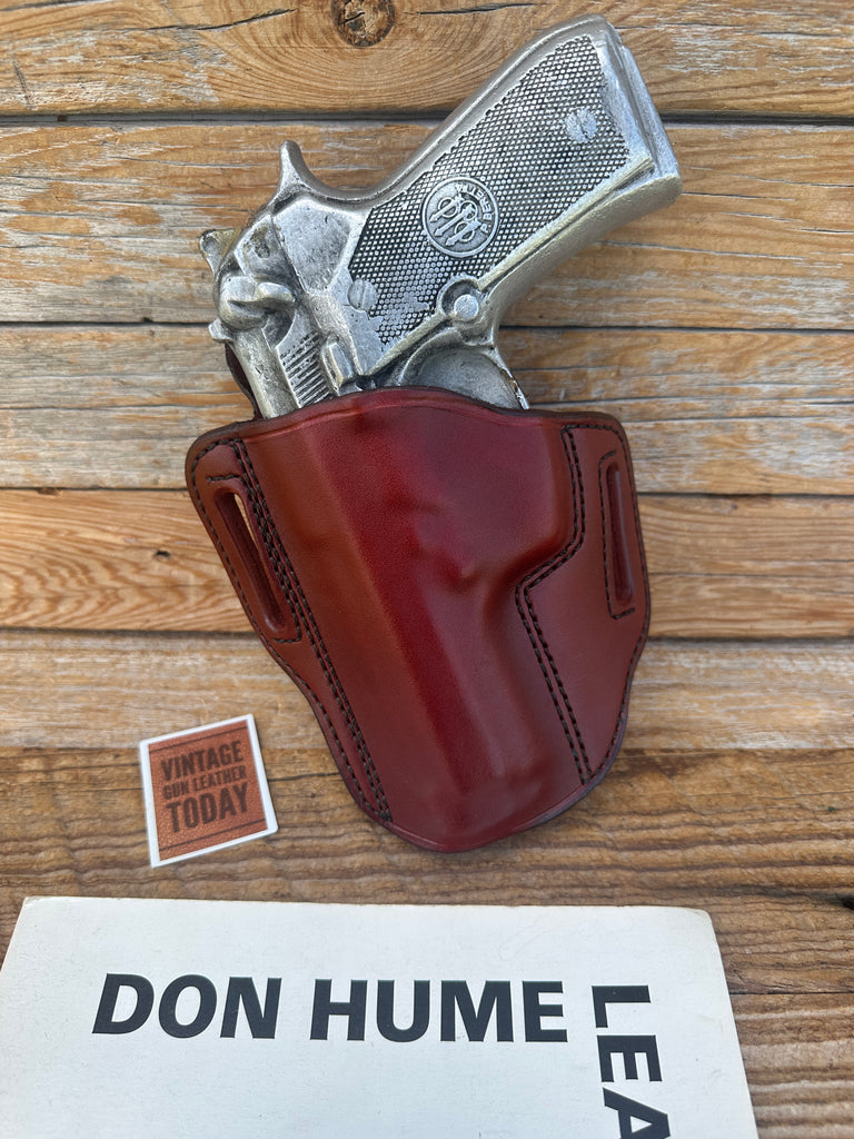 Don Hume H721 OT 26 4 1/4 Brown Leather Holster For Beretta 92 / 96 92 Compact
