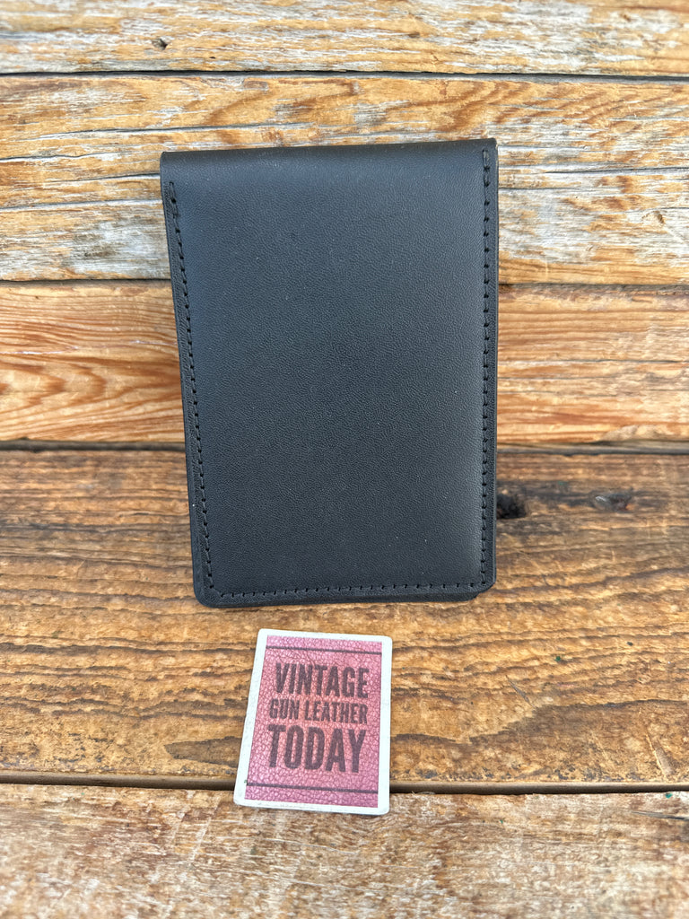 NJ Department of Corrections Black Leather Pocket Notepad Holder