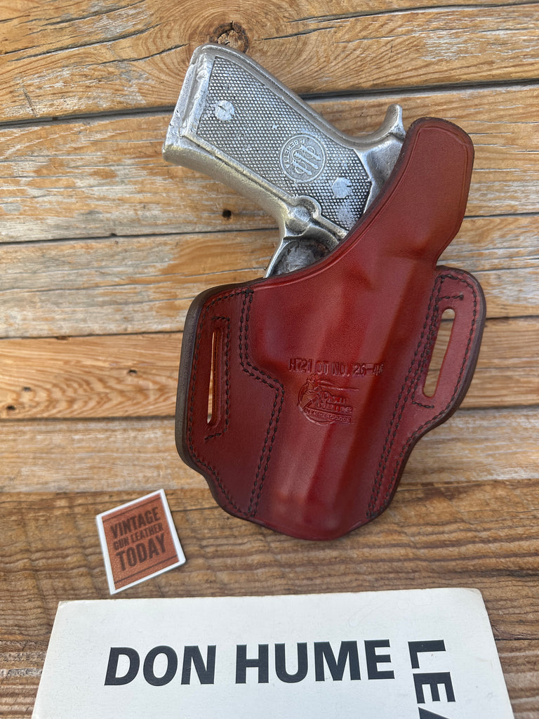 Don Hume H721 OT 26 4 1/4 Brown Leather Holster For Beretta 92 / 96 92 Compact