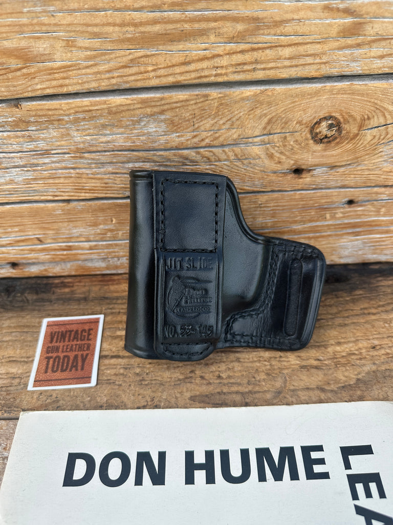 Don Hume JIT Slide Black Leather Holster For Taurus PT111 PT145 9, 40, 45
