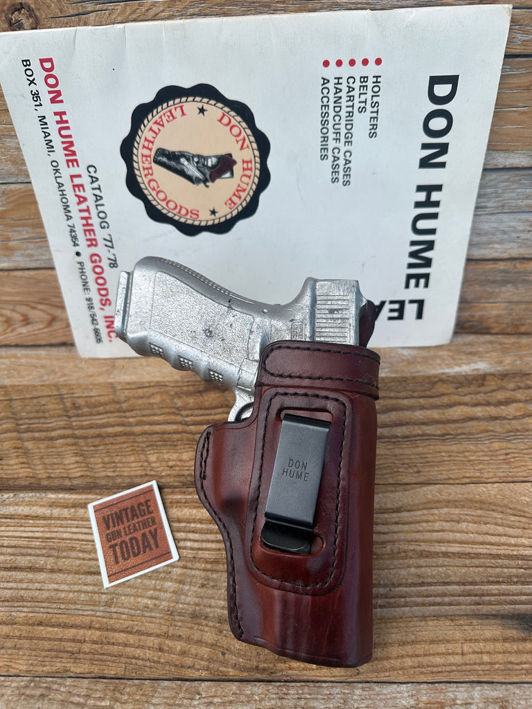 Don Hume H715 Brown Leather Open Top IWB Holster For GLOCK G17 G22 G31