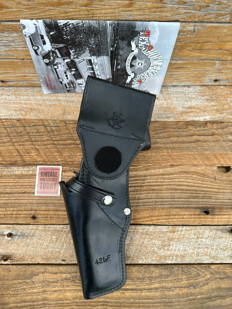 Tex Shoemaker Leather Swivel Holster Fit S&W 4 Medium Revolver Rick Grimes Right