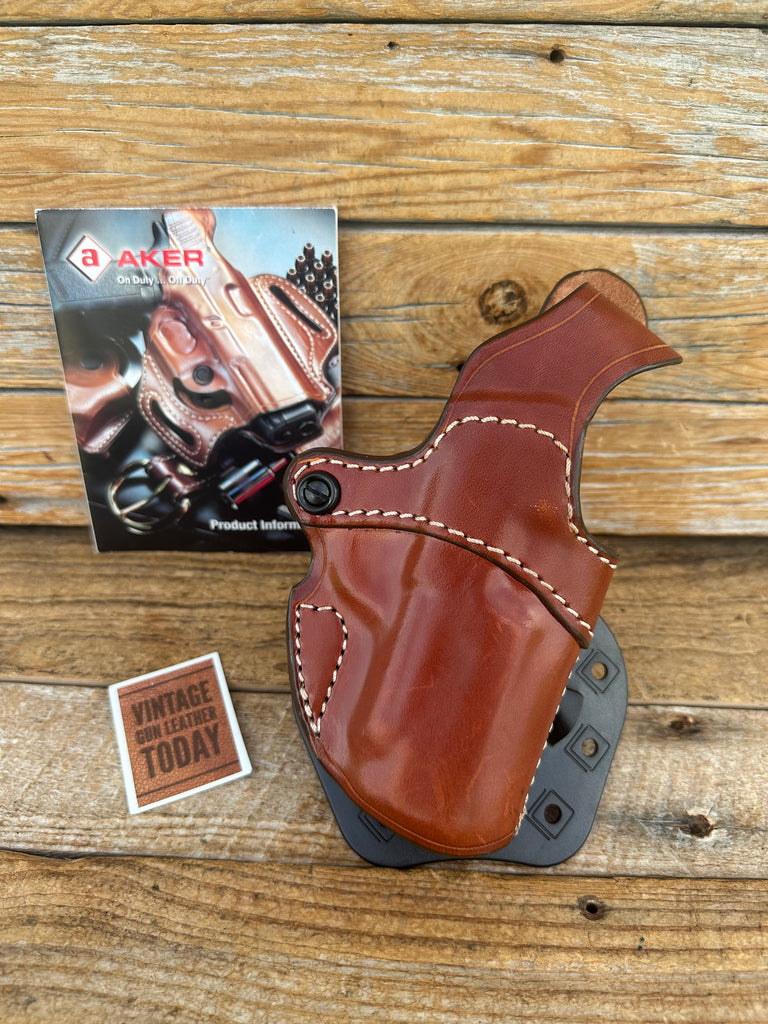 AKER Brown Leather D.A. Paddle Holster For Sig P365 Right