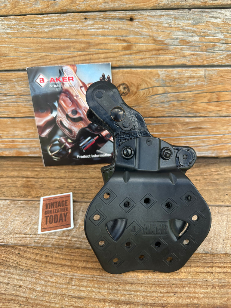 AKER Black Leather D.A. Paddle Holster For Sig P365 Right