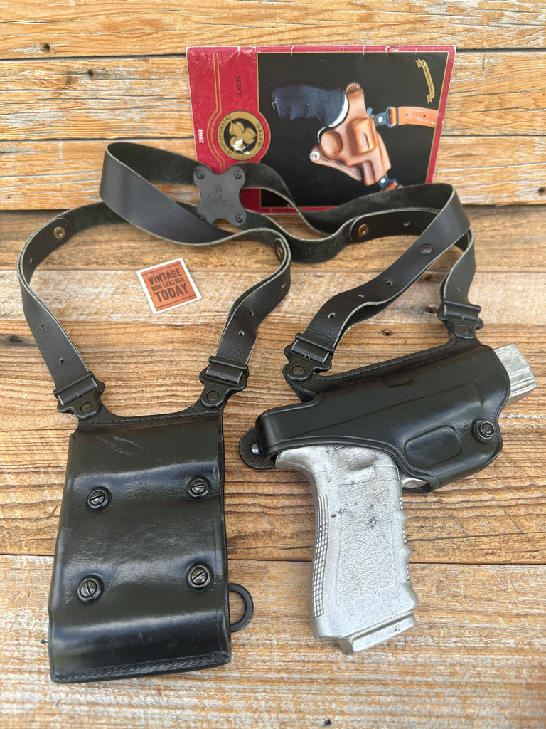 GALCO Miami Classic 2 Black Leather Shoulder Holster For GLOCK 17 22 31 19 23 32
