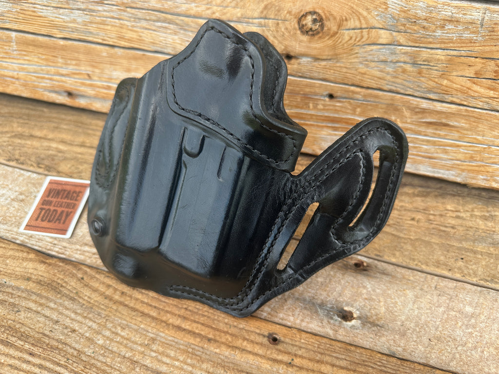 Desantis Black Leather OWB Holster 20 2S For Sig P320C w/ Red Dot & TLR-1