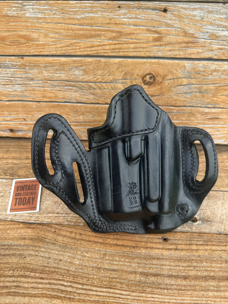 Desantis Black Leather OWB Holster 20 2S For Sig P320C w/ Red Dot & TLR-1