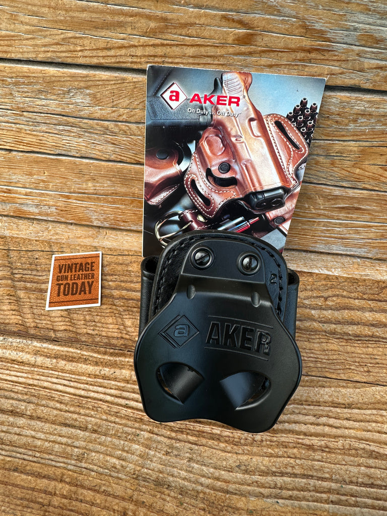 Aker Leather 523 Dual Double Magazine Paddle Pouch for Glock 20 21 21SF 20SF .45