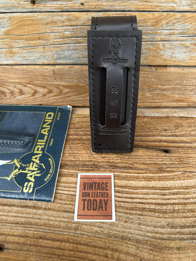 Safariland 76 Cordovan Brown Single Magazine Carrier For GLOCK 17 22 31