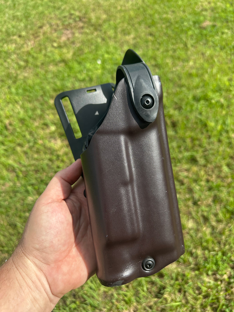 Safariland Cordovan Brown Level II L2 Duty Holster For Sig P320 w/ M3 Light