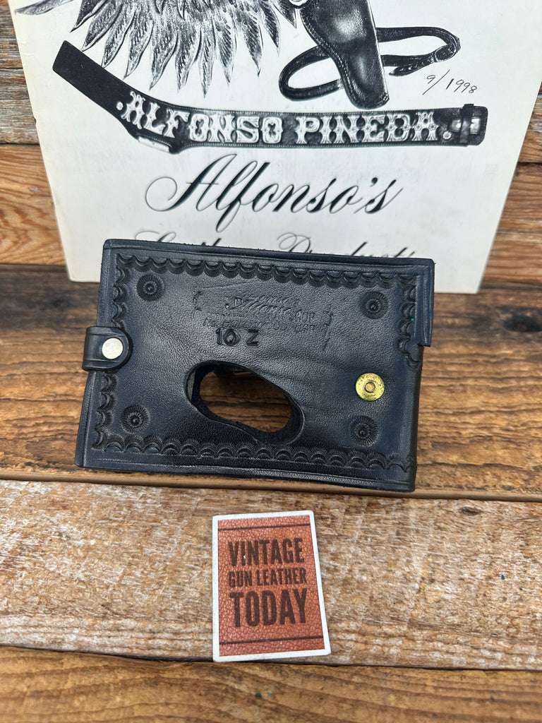 Alfonsos Black Stamped Leather Wallet Holster For Colt Derringer Right Left