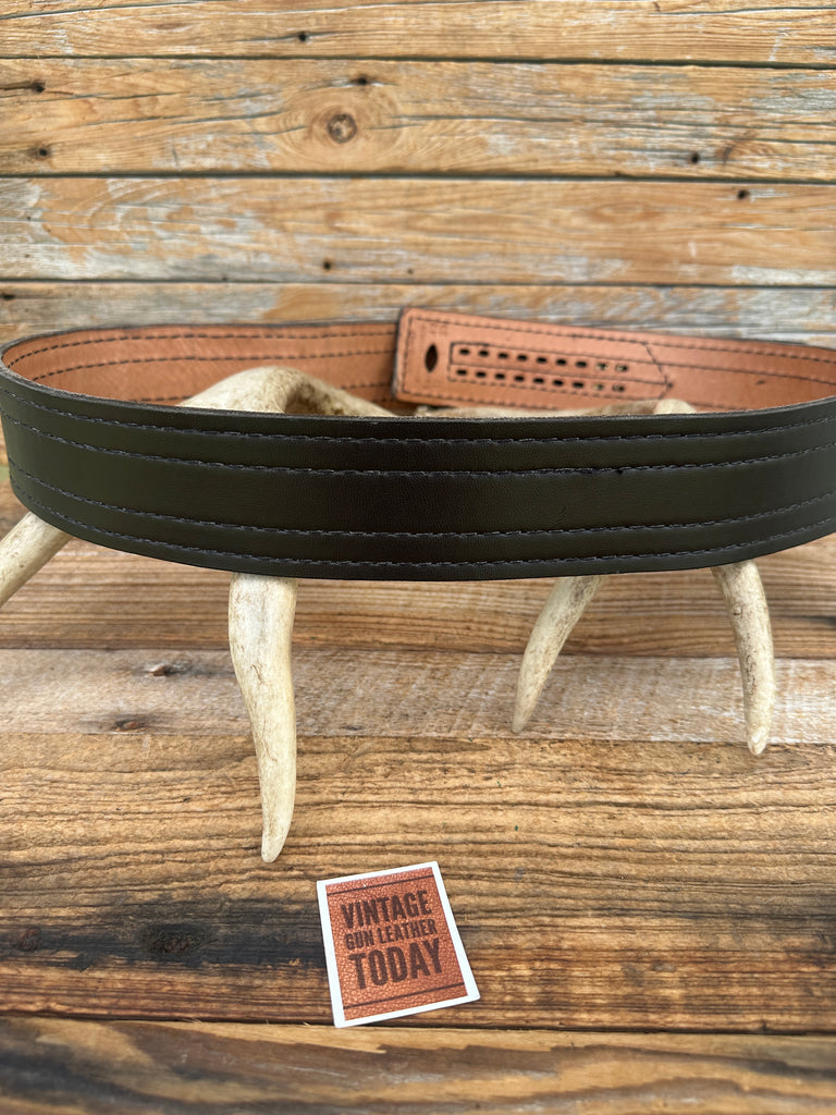 Safariland 94P Cordovan Brown Buckleless 2 1/4" Sam Browne Duty Belt Sz 42