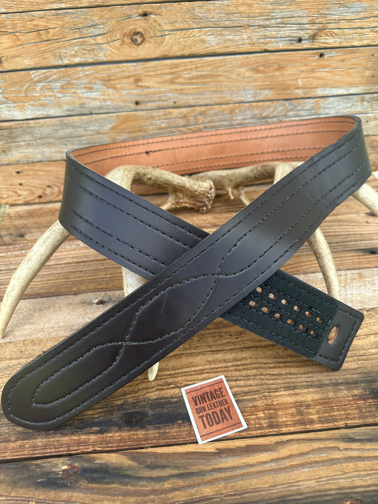 Safariland 94P Cordovan Brown Buckleless 2 1/4" Sam Browne Duty Belt Sz 42
