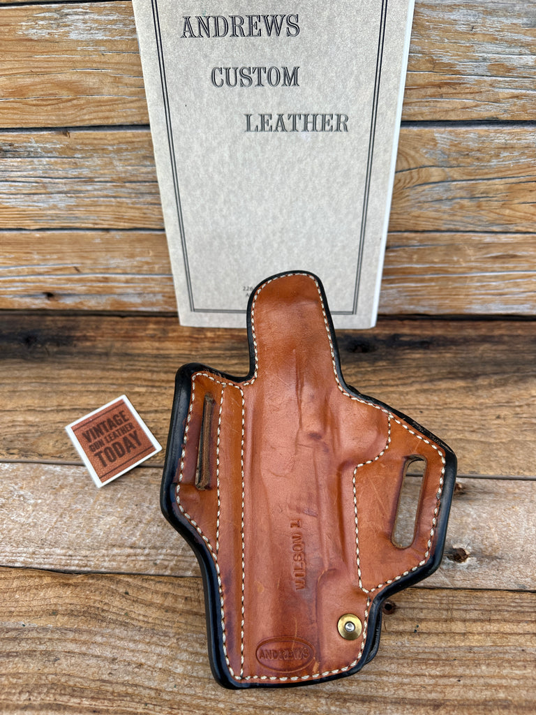 Andrews Leather Shark Hybrid Lined Saddle Holster For Wilson Combat Project 1