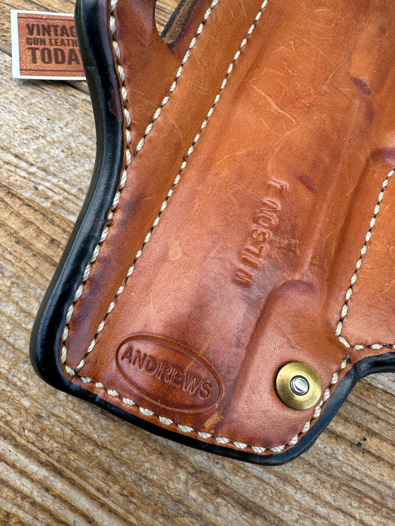 Andrews Leather Shark Hybrid Lined Saddle Holster For Wilson Combat Project 1