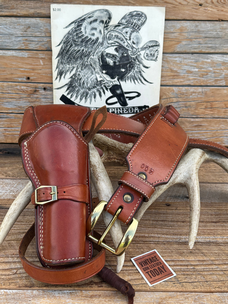 Alfonsos Leather Western Fast Draw Gun Belt Holster 45 LC For Ruger SA Revolver