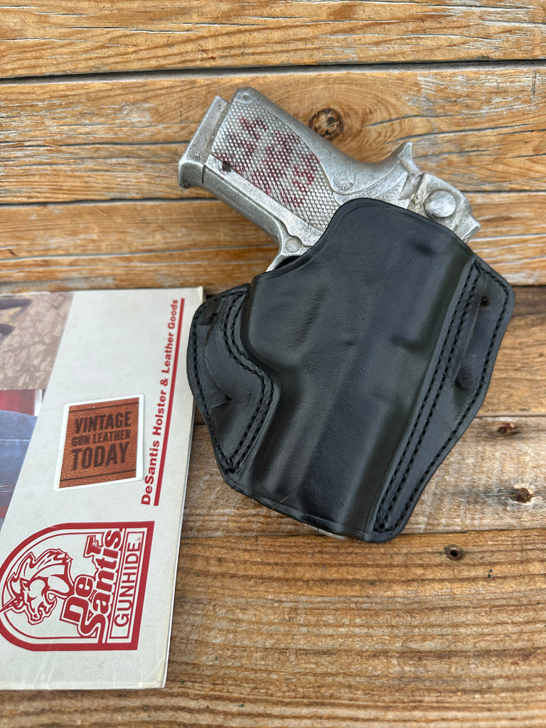 Vintage Desantis Black Leather Speed Scabbard OWB Holster For S&W 4516