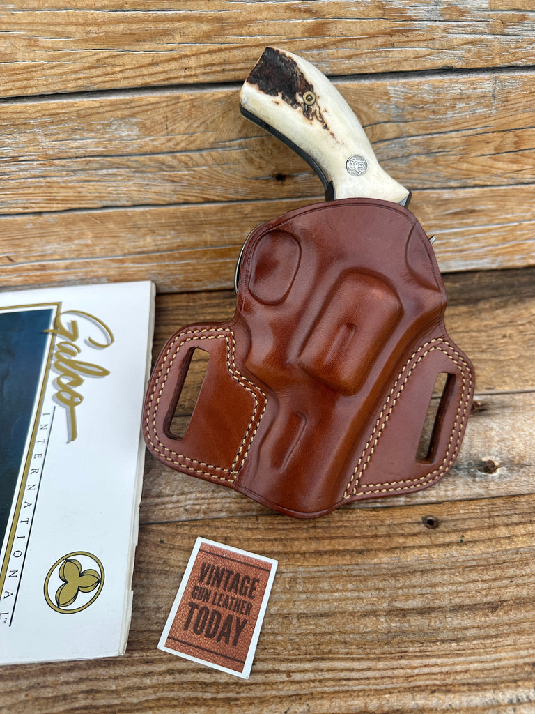 GALCO Speed Master Brown Leather OWB Holster for S&W 2.5" K Taurus 415 66 2.5"