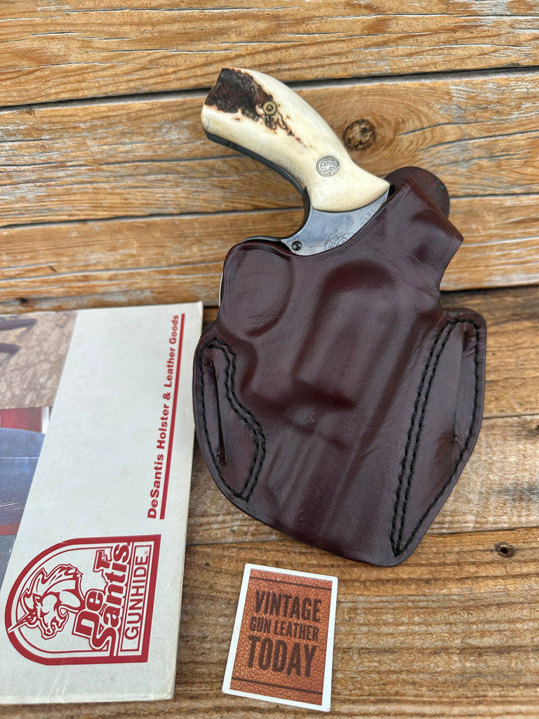Vintage Desantis Brown Leather TB Scabbard Holster For S&W 2.5" K 19 15 12 10