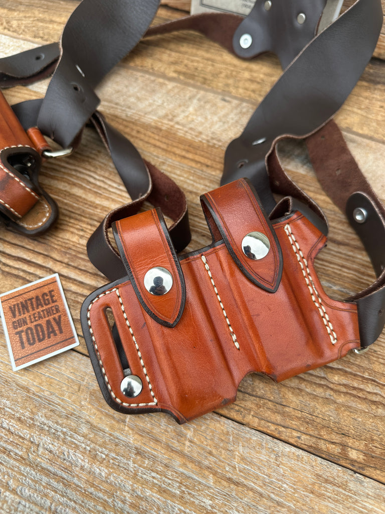 Andrews Brown Leather Shoulder Holster for Walther PPK PPKS PP LEFT
