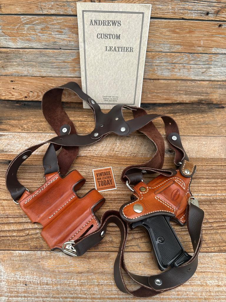 Andrews Brown Leather Shoulder Holster for Walther PPK PPKS PP LEFT