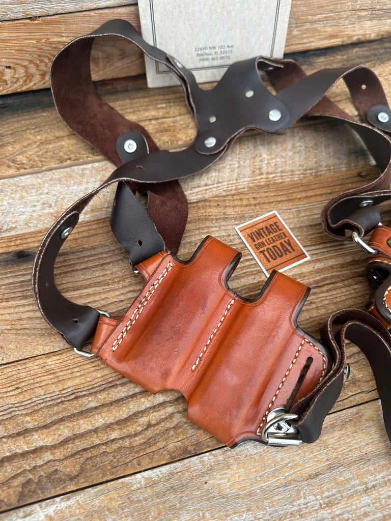 Andrews Brown Leather Shoulder Holster for Walther PPK PPKS PP LEFT