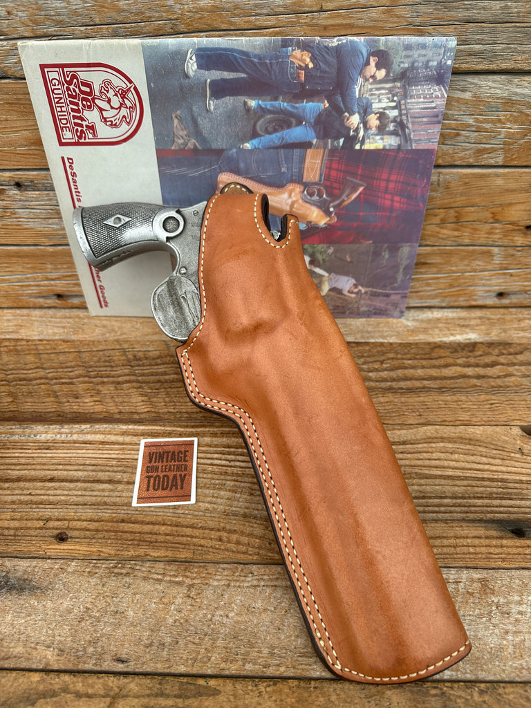 Vintage Desantis Brown Leather Cross Draw Holster For Smith S&W Classic 8.375"