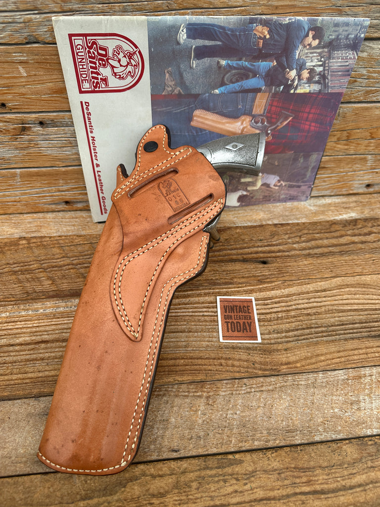 Vintage Desantis Brown Leather Cross Draw Holster For Smith S&W Classic 8.375"
