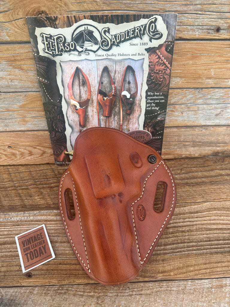 Brown Leather OWB Brown Leather Crosshair Holster for Ruger Redhawk 4.2" LEFT