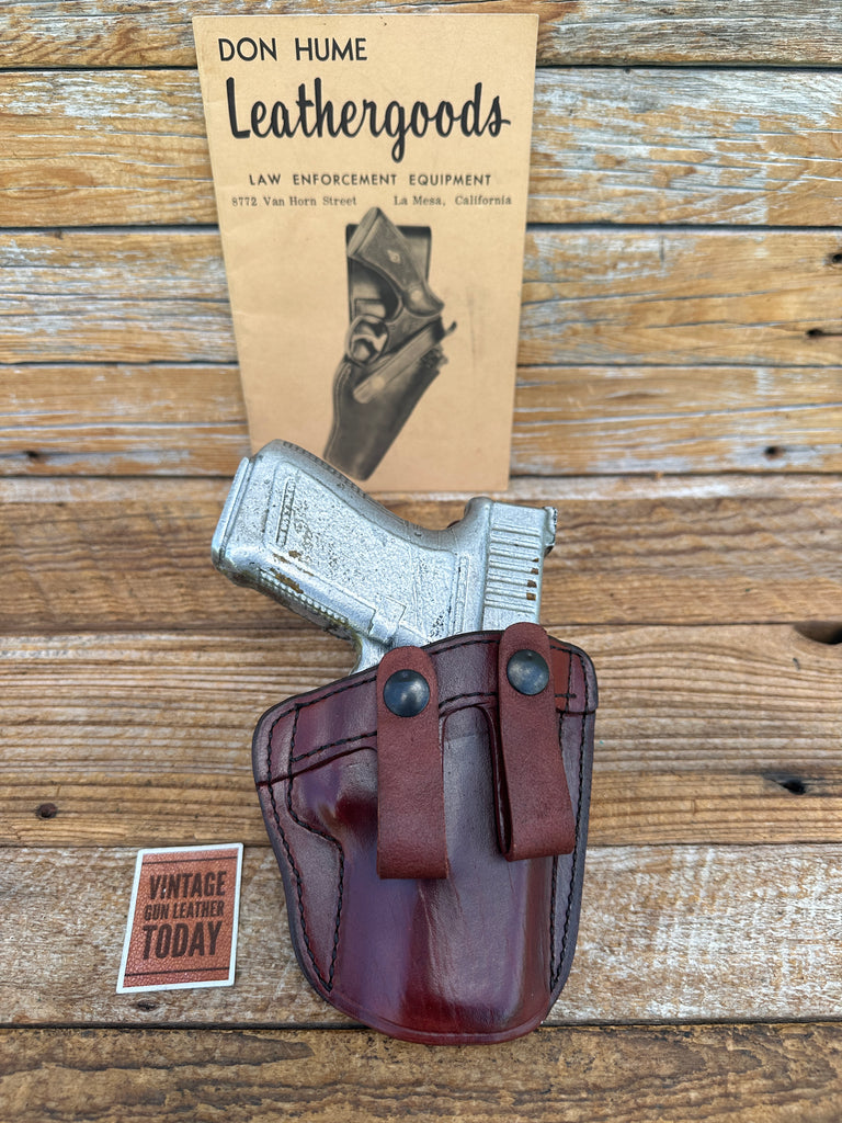 Vintage Don Hume PCCH IWB Leather Holster For GLOCK G19 G23 G32 Right